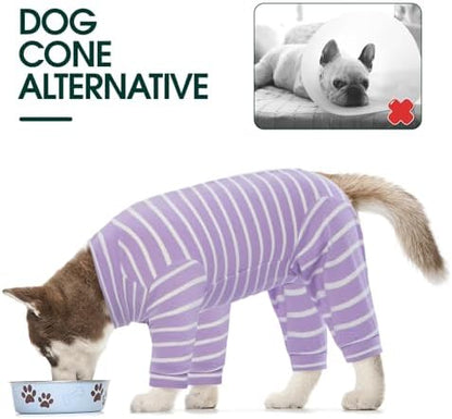 Kuoser Dog Recovery Suit, Anti-Licking Pajamas for Wounds
