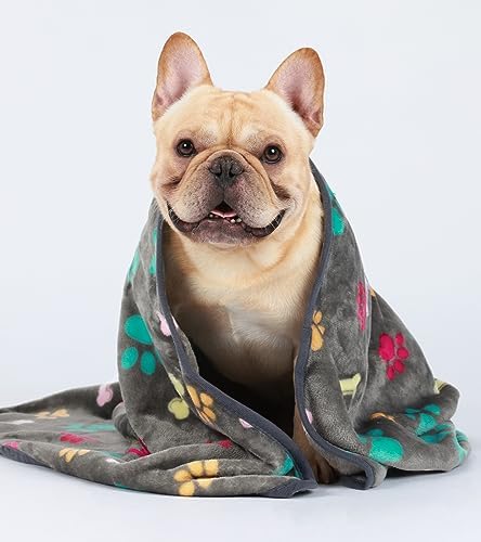 Luciphia 3 Pack Soft Fleece Dog Blankets for Medium Dogs Puppy Cats,30"x20"