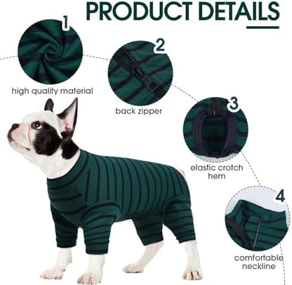 Kuoser Dog Recovery Suit, Anti-Licking Pajamas for Wounds