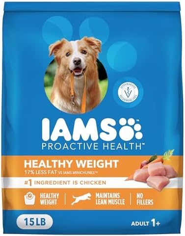 IAMS Proactive Health Healthy Weight Dry Dog Food, Chicken, 15 lb