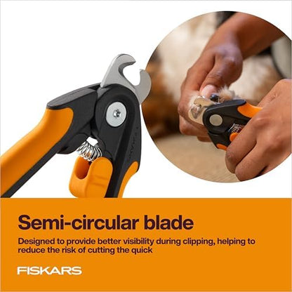 Fiskars Pet Large Nail Clippers, Cat and Dog Trimmers for Grooming, 5.75"