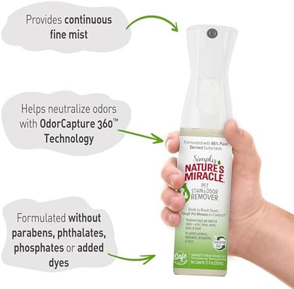 Nature's Miracle Simply Pet Stain and Odor Remover, 10 oz