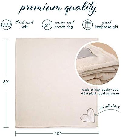 Pavilion Gift Company 19501 Comfort Blanket - in Loving Memory Thick Warm 320 GSM Royal Plush Throw Blanket