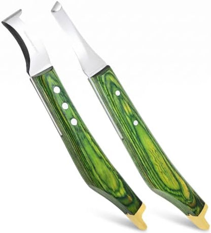 Premium Loop & Hoof Knife Set with Brass End, 9 Inch