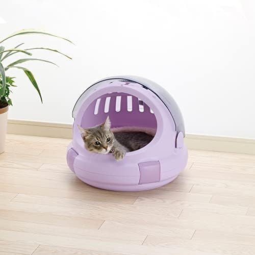 Richell Space Capsule Pet Carrier & Bed, Travel Carrier for Small Dog and cat
