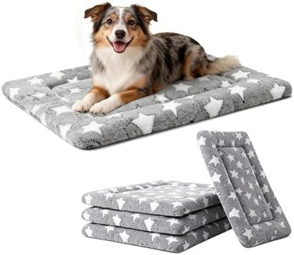 Dog Bed Mat, Reversible Crate Pads for Small/Medium/Large Dogs & Cats Sleeping, Portable & Soft, Dog Beds Crate Pad (Grey, M(30"*20"*1.5"))