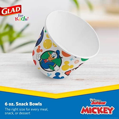 Glad Disney Mickey and Friends Disposable Snack Bowls, 6 Oz, 32 Count