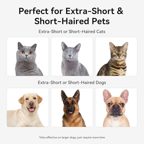 aumuca Pet Deshedding Tools for Short Haired Cats & Dogs, Dematting Deshedding Brush Cats Shedding Tool, Dog Undercoat Brush, Gently and Effectively Remove Loose Hair, Highly Deshedder Grooming Combs