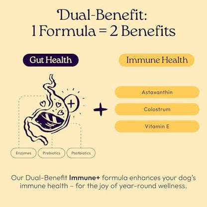 WellJoy Immune Dog Supplement + Vitamin E, Astaxanthin, GutBoost, 90ct