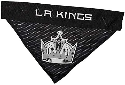 NHL Los Angeles Kings Bandana for Dogs & Cats, Small/Medium. - Cute & Stylish Bandana! The Perfect Hockey Fan Scarf Bandana, Great for Birthdays Or Any Party!