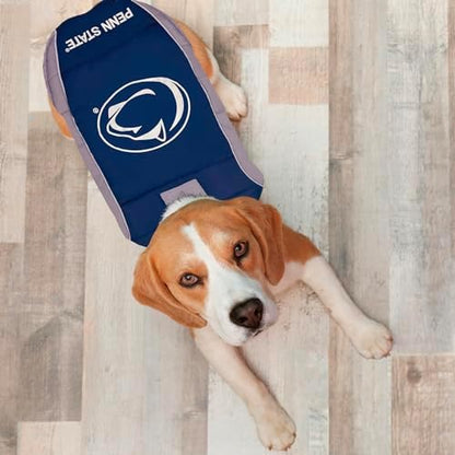 NCAA Penn State Nittany Lions Puffer Vest for Dogs & Cats, Size Medium. Warm, Cozy, and Waterproof Dog Coat, for Small and Large Dogs/Cats. Best NCAA Licensed PET Warming Sports Jacket