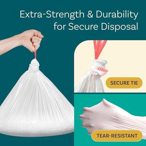 PurrTek Light Cat Litter Box Liners — LitterWrap Drawstring Bags for Automatic & Self-Cleaning Litter Boxes | Precision Fit, Jumbo Heavy-Duty, Leak-Proof, Unscented Odor Control, Replacement Refills
