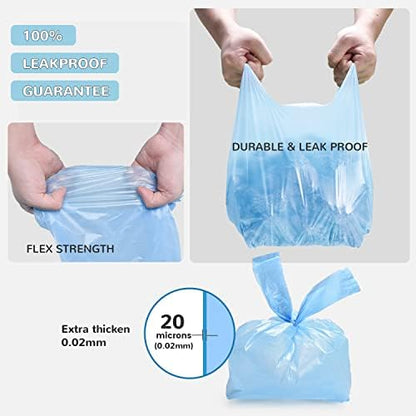 Cat Litter Bags, 120 Count, Ultra Thick, Scented, Leak-Proof, Disposable, 15 Liters Capacity