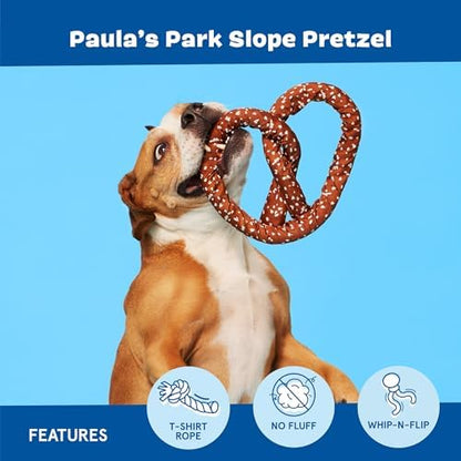 BarkBox Paula's Park Slope Pretzel Dog Toy - for Medium Dogs