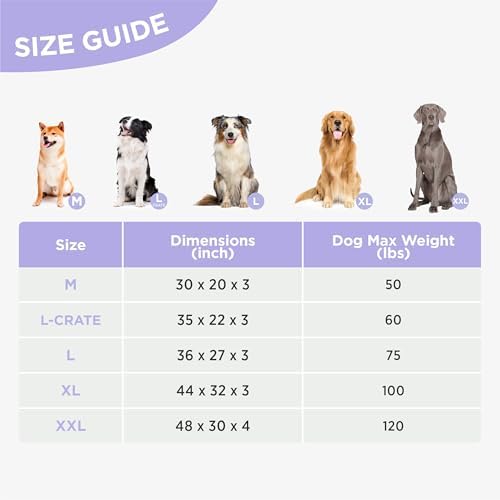 LE SURE Outdoor Waterproof XXL Dog Bed,Orthopedic Pet Mat,48x30In