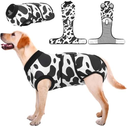 Kuoser Recovery Suit for Dogs Cats, Soft Dog Surgery Suit Female Male Spay