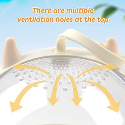 Hamster Portable Cage Travel Case,Hamster Carrying Cage High Permeability Guinea Pig Travel Cage with Water Bottle Travel Carrier for Gerbils Mice Guinea Pigs Sugar Glider(White)