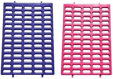 Saguaro Acres Rabbit and Small Animal Cage Resting Mat for Wire Floored Cages 2 Pack (Pink & Purple)