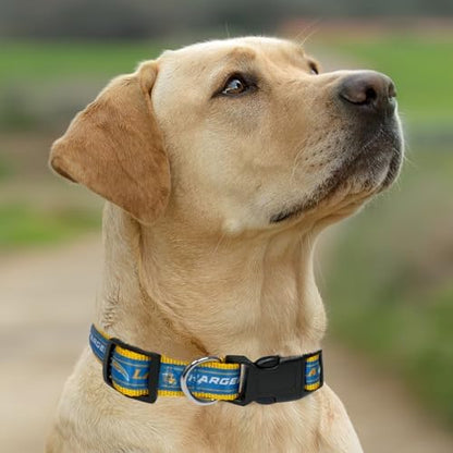 Pets First NFL Los Angeles Chargers Licensed PET COLLAR, Small - Heavy-Duty, Strong, and Durable Dog Collar. Available in 31 Football Teams and 4 Sizes