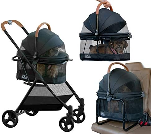 Pet Gear 3-in-1 Travel System View 360 Stroller, Onyx