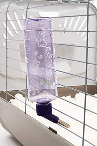 Lixit Standard Cage Water Bottles for Rabbits, Ferrets, Guinea Pigs, Hamsters, Rats, Mice and Other Small Animal's (16 Ounce, Clear Pack of 2)
