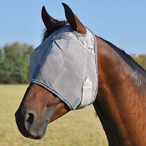Cashel Crusader Fly Mask, Standard (Grey, Warmblood)