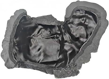 Reptile Hideouts,Resin Reptile Cave Habitat for Leopard Geckos, Lizards, Turtles, Snakes and Amphibians. (Upgrade Turtle Platform, Large)