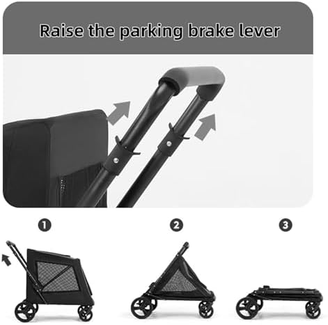 Large Dog Stroller for Large Dogs, Pet Stroller Up to 130lbs