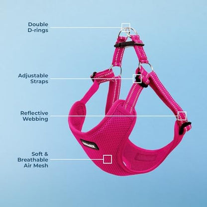 Voyager Step-in Flex Adjustable Dog Harness - Fuchsia, X-Large