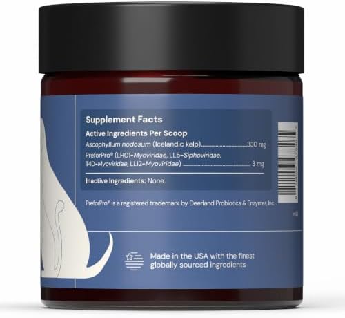 Animal Biome Dog & Cat Dental Powder, Kelp Prebiotic Food Topper, 60g