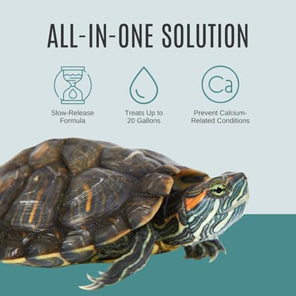Shellstrong Premium Calcium Block for Aquatic Turtle - Slow Release Water Tank Conditioner - Cuttlebone for Aquarium - Turtle Tank Accessories - 20 Gallon Aquatic Treatment (1 Calcium Block)