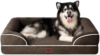 EHEYCIGA Orthopedic XXL Dog Bed, Waterproof Washable XL Big Pet Bed 52"