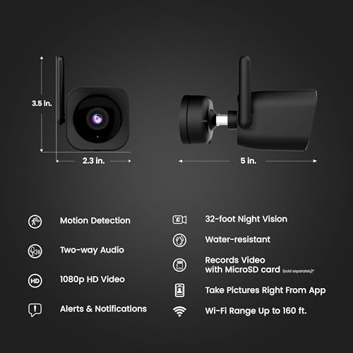 Feit Electric CAM/WM/WiFi 1080p HD Outdoor WiFi Smart Home Security Camera with Night Vision