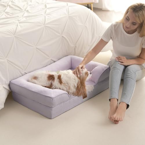 EHEYCIGA Orthopedic Dog Beds Large Sized Dog, Waterproof Washable Pet Bed