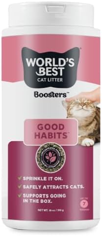 World's Best Cat Litter Boosters Good Habits Additive, 18 oz Canister