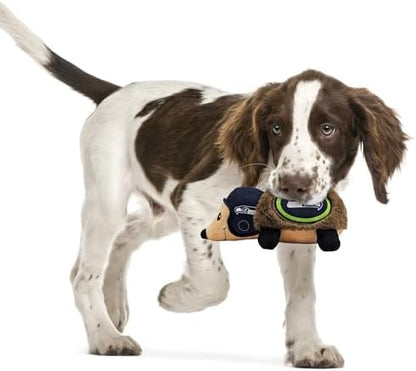 NFL Seattle Seahawks Plush Hedgehog Toy for Dogs & Cats, Cool Soft Pet Toy for Fun and Interactive Play, Dog Chew Toy with Squeaker, Licensed Hot Pet Toy