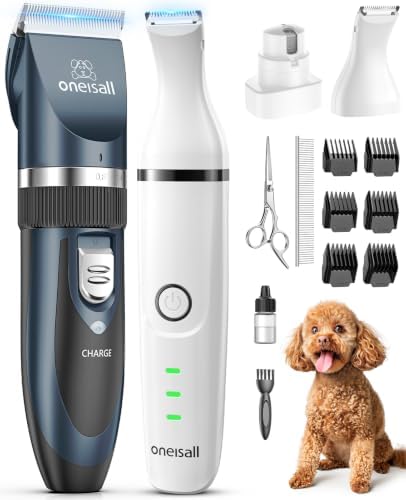 oneisall Dog Clippers and Paw Trimmer Grooming Kit
