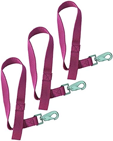 Majestic Ally Pack of 3 Horse Bucket Strap Hangers – Practical and Easy Design for Indoor or Outdoor Use -Set of 3,-1"x22"