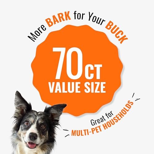 Good 'n' Fun Twists Long-Lasting Dog Treat Made With Real Protein, 70 Count