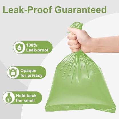 Toplive Dog Poop Bags, 16 Rolls (240 Bags) Green Pet Waste Bags Rolls, Thick & Leak-Proof Roll Replacements for Outdoor Dog Waste Cleanup