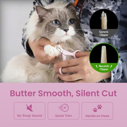 Necoichi Purrcision Stainless Steel Cat Nail Clipper, Made in Japan (Lilac)