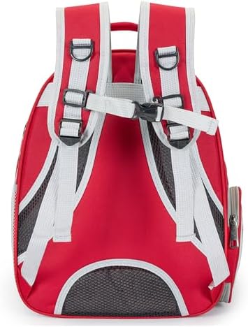 Cat Backpack Carrier Bubble Carrying Bag (Red)