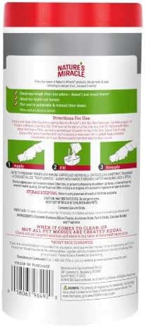 Nature's Miracle Cat Litter Box Odor Deodorizer Powder, 20 oz