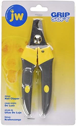 JW Pet Company GripSoft Deluxe Nail Clipper for Dogs, Large, Blacks & Grays