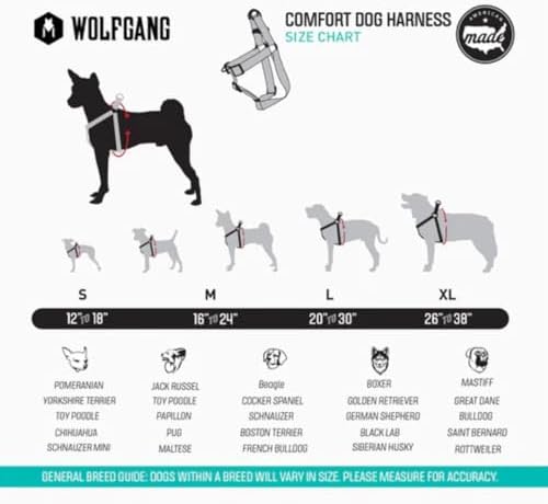 Wolfgang Heavy Duty Adjustable Dog Harness, Pull-Tested to Over 800 lbs for Walking & Training, DarkSkies Print, Small