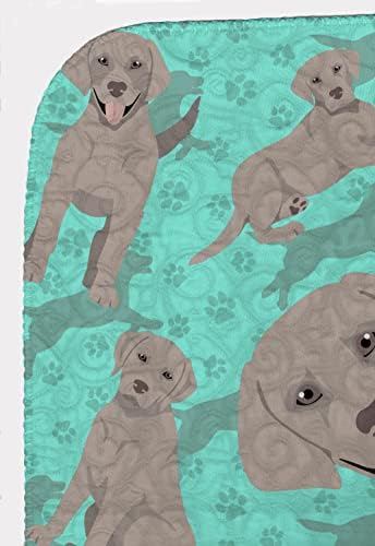 Caroline's Treasures MLM1053LQB Grey Labrador Retriever Quilted Blanket 50x60 Artwork Pattern Quilted Throw Blanket for Bed, Couch, Sofa, Soft and Lightweight