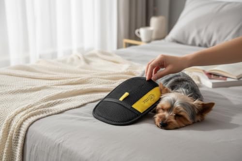 Pet Hair Remover Glove for Dogs and Cats -Premium quiality, Reusable pet Hair Remover for Furniture, couches, Carpets, car Seats & Clothing