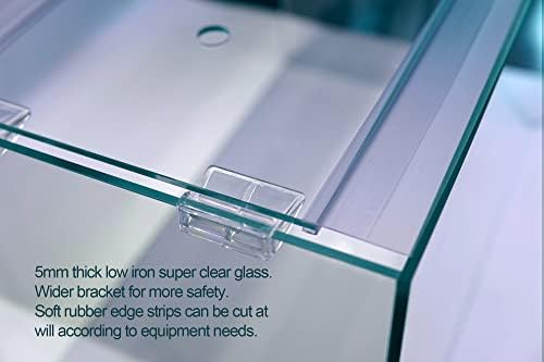 Allcolor Low Iron Glass Ultra Clear Rimless Aquarium Tank (10GaI)