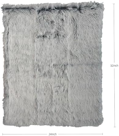 PJYuCien Lightweight and Portable Soft Puppy Blanket, 24"x32", Gray