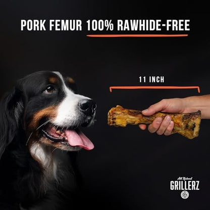 Grillerz Scott Pet Beef Mammoth Bone, 1 Count, Beef Bones for Dogs, Rawhide Free, Dog Chew for Healthy Teeth & Gums, High Protein, Easy to Digest, Long Lasting, Natural Treats for All Breeds